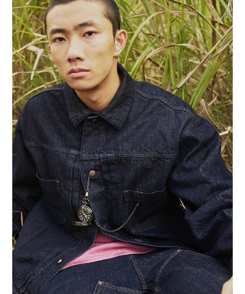 ELCHELE（エルチェレ）の「UNIVERSAL E07 DENIM JKT（デニムジャケット・レディース・ブルー/インディゴブルー・FREE）」の15枚目の写真
