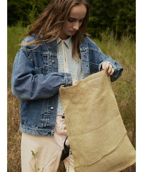 ELCHELE（エルチェレ）の「UNIVERSAL E07 DENIM JKT（デニムジャケット・レディース・ブルー/インディゴブルー・FREE）」の8枚目の写真