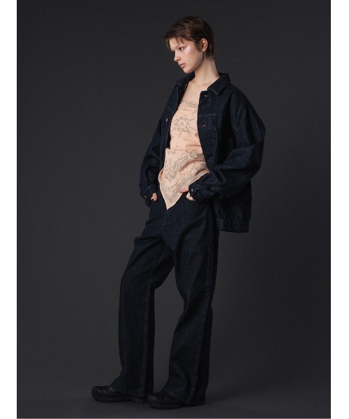 ELCHELE（エルチェレ）の「UNIVERSAL E07 DENIM JKT（デニムジャケット・レディース・ブルー/インディゴブルー・FREE）」の13枚目の写真