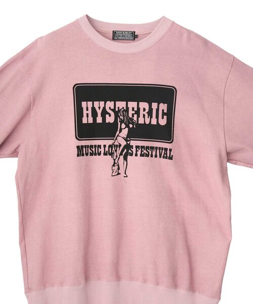 HYSTERIC GLAMOUR(ヒステリックグラマー)の「MUSIC LOVERS FESTIVAL Tシャツ(Tシャツ/カットソー・メンズ・ブラック/ホワイト/ピンク・SMALL/MEDIUM/LARGE/X-LARGE)」の7枚目の写真