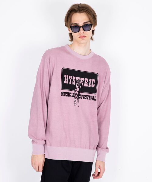 HYSTERIC GLAMOUR(ヒステリックグラマー)の「MUSIC LOVERS FESTIVAL Tシャツ(Tシャツ/カットソー・メンズ・ブラック/ホワイト/ピンク・SMALL/MEDIUM/LARGE/X-LARGE)」の6枚目の写真