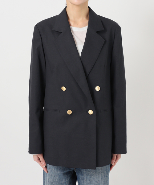 Spick & Span（スピックアンドスパン）の「サマークロスダブルジャケット（テーラードジャケット・レディース・ネイビー/ベージュ・38/36）」の16枚目の写真