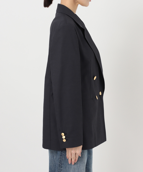 Spick & Span（スピックアンドスパン）の「サマークロスダブルジャケット（テーラードジャケット・レディース・ネイビー/ベージュ・38/36）」の19枚目の写真