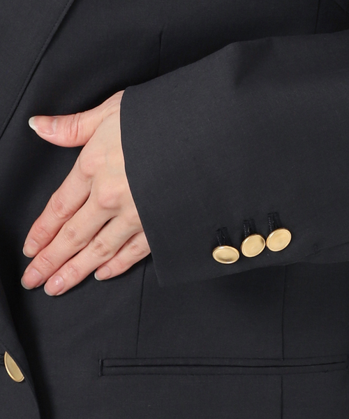 Spick & Span（スピックアンドスパン）の「サマークロスダブルジャケット（テーラードジャケット・レディース・ネイビー/ベージュ・38/36）」の21枚目の写真