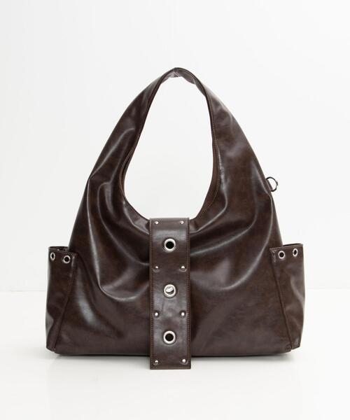 WEGO（ウィゴー）の「WEGO/ハトメデザインワンハンドルトート（トートバッグ・レディース・ベージュ/ブラウン/ブラック・FREE）」の15枚目の写真