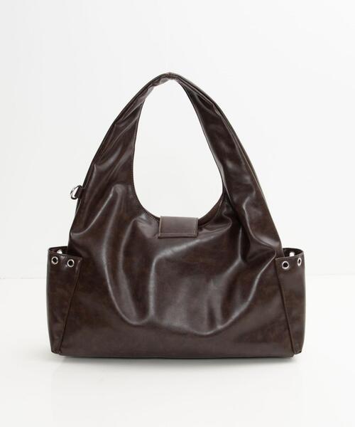 WEGO（ウィゴー）の「WEGO/ハトメデザインワンハンドルトート（トートバッグ・レディース・ベージュ/ブラウン/ブラック・FREE）」の16枚目の写真