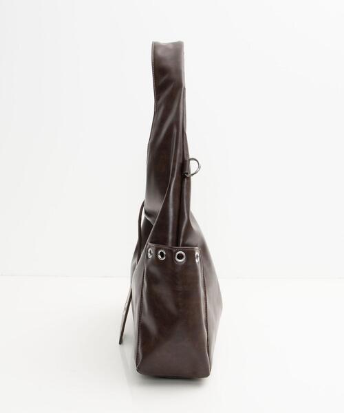 WEGO（ウィゴー）の「WEGO/ハトメデザインワンハンドルトート（トートバッグ・レディース・ベージュ/ブラウン/ブラック・FREE）」の17枚目の写真