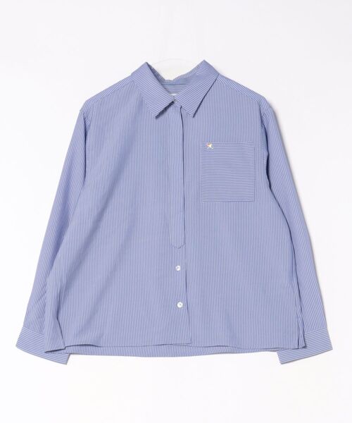 Arnold Palmer（アーノルドパーマー）の「イージーケア アソート ストライプシャツ（シャツ/ブラウス・レディース・ブルー系1/ブルー系2/ブルー系3・S/L/M）」の19枚目の写真