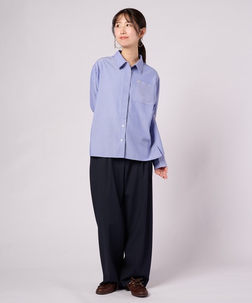 Arnold Palmer（アーノルドパーマー）の「イージーケア アソート ストライプシャツ（シャツ/ブラウス・レディース・ブルー系1/ブルー系2/ブルー系3・S/L/M）」の7枚目の写真