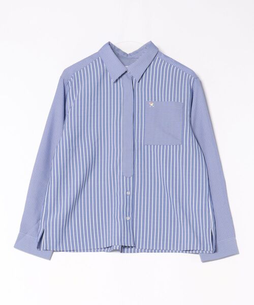 Arnold Palmer（アーノルドパーマー）の「イージーケア アソート ストライプシャツ（シャツ/ブラウス・レディース・ブルー系1/ブルー系2/ブルー系3・S/L/M）」の17枚目の写真