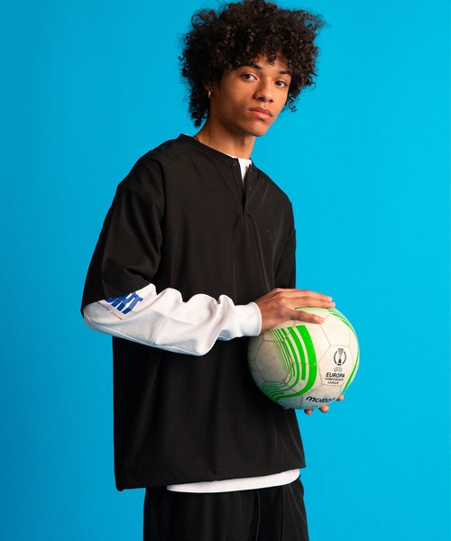 セール】〔BLACK LABEL〕4WAY STRETCH S/S TOPS：セットアップ対応
