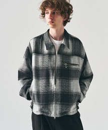 417 EDIFICE | オンブレチェックジップブルゾン(その他アウター)