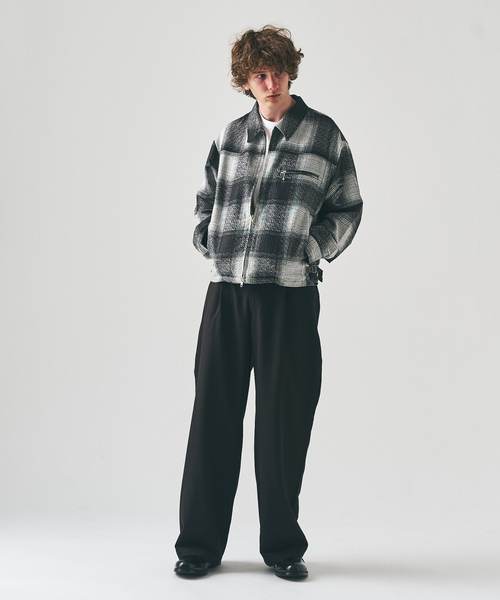 417 EDIFICE(フォーワンセブンエディフィス)の「オンブレチェックジップブルゾン(その他アウター・メンズ・ブラウン/ブラック・LARGE/MEDIUM)」の8枚目の写真