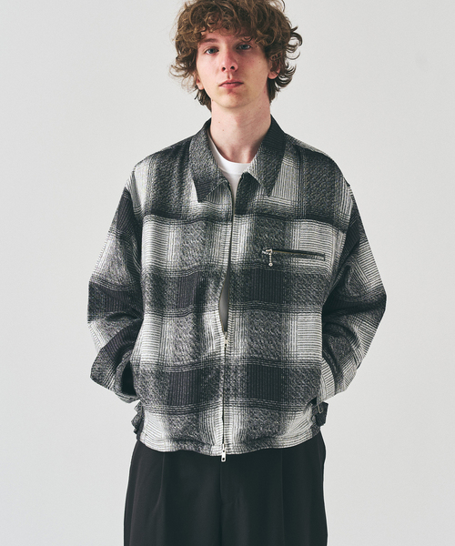 417 EDIFICE(フォーワンセブンエディフィス)の「オンブレチェックジップブルゾン(その他アウター・メンズ・ブラウン/ブラック・LARGE/MEDIUM)」の11枚目の写真