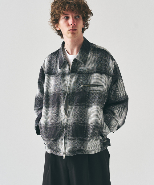 417 EDIFICE(フォーワンセブンエディフィス)の「オンブレチェックジップブルゾン(その他アウター・メンズ・ブラウン/ブラック・LARGE/MEDIUM)」の12枚目の写真