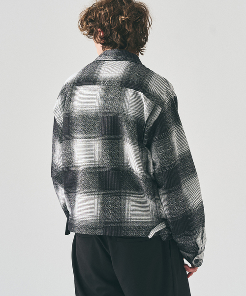 417 EDIFICE(フォーワンセブンエディフィス)の「オンブレチェックジップブルゾン(その他アウター・メンズ・ブラウン/ブラック・LARGE/MEDIUM)」の16枚目の写真