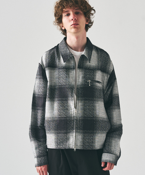 417 EDIFICE(フォーワンセブンエディフィス)の「オンブレチェックジップブルゾン(その他アウター・メンズ・ブラウン/ブラック・LARGE/MEDIUM)」の19枚目の写真