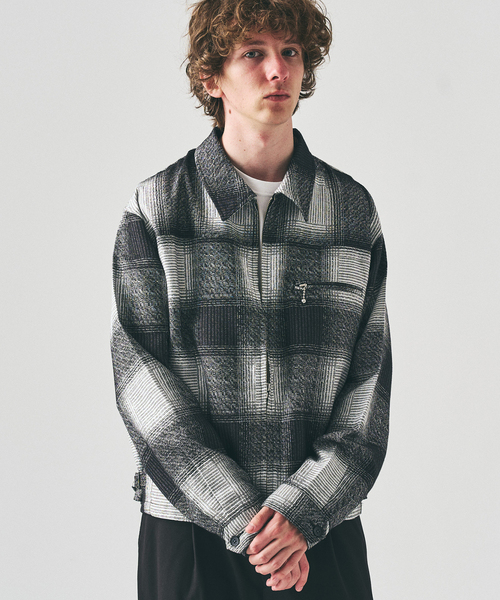 417 EDIFICE(フォーワンセブンエディフィス)の「オンブレチェックジップブルゾン(その他アウター・メンズ・ブラウン/ブラック・LARGE/MEDIUM)」の20枚目の写真