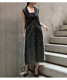 IRENENNE（アイレネ）の「フローラルジャカードショールカラードレス / Floral Jacquard Shawl Collar Dress（ワンピース）」