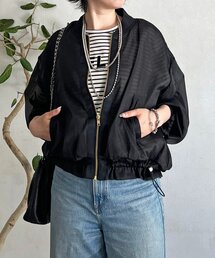 シアー長袖ブルゾン