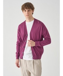 JOHN SMEDLEY（ジョンスメドレー）の「Vネック長袖コットンニットカーディガン（カーディガン/ボレロ）」