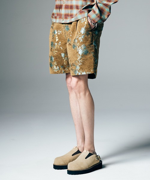 glamb(グラム)の「Gobelin Easy Shorts / ゴブランイージーショーツ(その他パンツ・メンズ・ブラック/ベージュ・S/M/L)」の7枚目の写真
