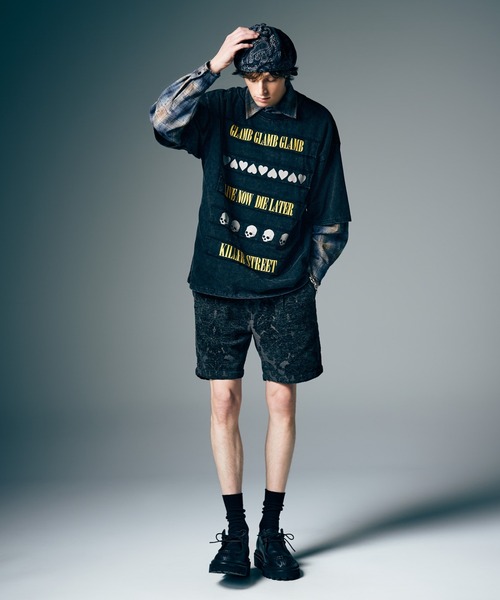 glamb(グラム)の「Gobelin Easy Shorts / ゴブランイージーショーツ(その他パンツ・メンズ・ブラック/ベージュ・S/M/L)」の10枚目の写真