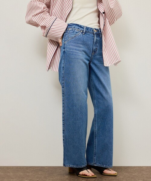 ADAM ET ROPE'(アダムエロペ)の「【NEEDBY for ADAM ET ROPE'】別注 WESTERN MEI(デニムパンツ・レディース・ネイビー/ブルー・24/25/26/23)」の2枚目の写真