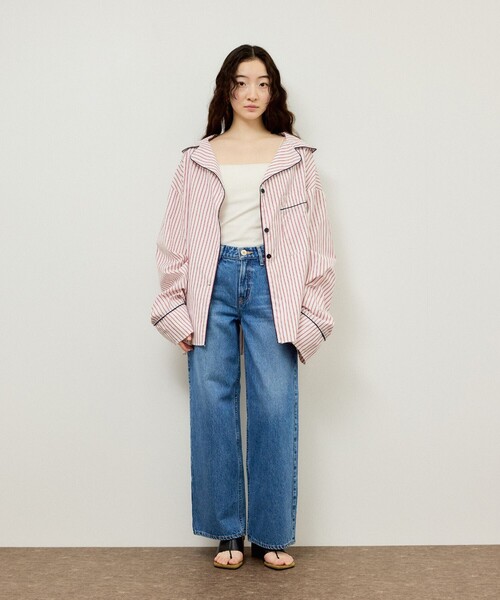 ADAM ET ROPE'(アダムエロペ)の「【NEEDBY for ADAM ET ROPE'】別注 WESTERN MEI(デニムパンツ・レディース・ネイビー/ブルー・24/25/26/23)」の4枚目の写真