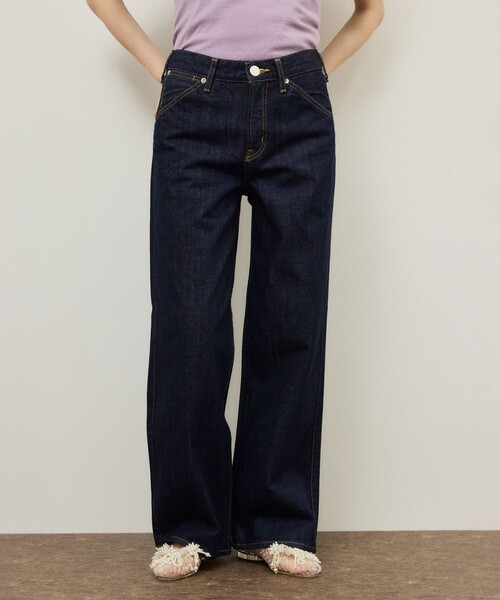 ADAM ET ROPE'(アダムエロペ)の「【NEEDBY for ADAM ET ROPE'】別注 WESTERN MEI(デニムパンツ・レディース・ネイビー/ブルー・24/25/26/23)」の5枚目の写真