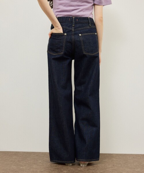 ADAM ET ROPE'(アダムエロペ)の「【NEEDBY for ADAM ET ROPE'】別注 WESTERN MEI(デニムパンツ・レディース・ネイビー/ブルー・24/25/26/23)」の14枚目の写真