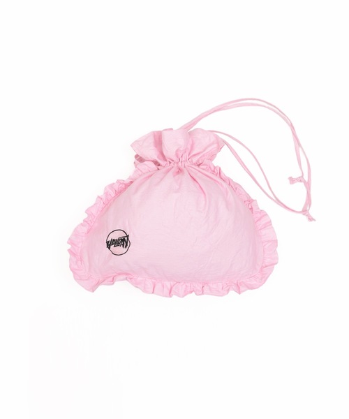 HOLIDAY(ホリデイ)の「RUFFLE POCHETTE (CIRCLE LOGO) ラッフルポシェット (サークルロゴ)(ショルダーバッグ・レディース・ベージュ/レッド/ピンク/ブラック・ONE SIZE)」の1枚目の写真