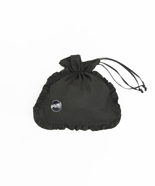 HOLIDAY(ホリデイ)の「RUFFLE POCHETTE (CIRCLE LOGO) ラッフルポシェット (サークルロゴ)(ショルダーバッグ・レディース・ベージュ/レッド/ピンク/ブラック・ONE SIZE)」の2枚目の写真