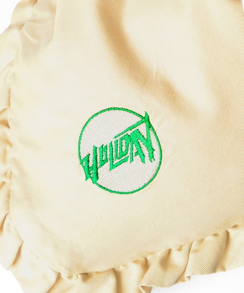 HOLIDAY(ホリデイ)の「RUFFLE POCHETTE (CIRCLE LOGO) ラッフルポシェット (サークルロゴ)(ショルダーバッグ・レディース・ベージュ/レッド/ピンク/ブラック・ONE SIZE)」の5枚目の写真