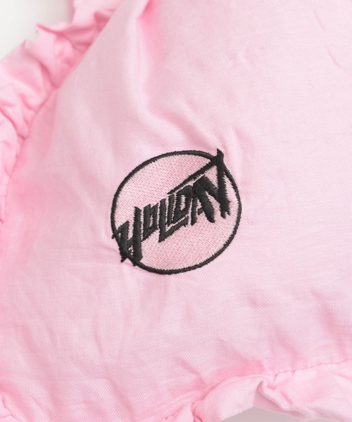 HOLIDAY(ホリデイ)の「RUFFLE POCHETTE (CIRCLE LOGO) ラッフルポシェット (サークルロゴ)(ショルダーバッグ・レディース・ベージュ/レッド/ピンク/ブラック・ONE SIZE)」の6枚目の写真