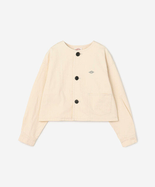 DANTON | カツラギコットン ノーカラーショートジャケット WOMEN（ノー