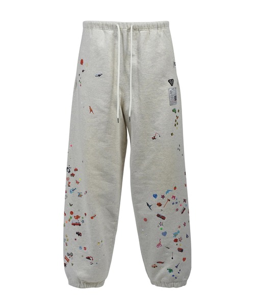 Maison MIHARA YASUHIRO（メゾンミハラヤスヒロ）の「【MIHARAYASUHIRO/ミハラヤスヒロ】KIDS STICKER PANTS（スウェットパンツ・メンズ・ブラック/ホワイト・48/46/44）」の2枚目の写真
