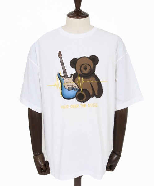 CAMBIO(カンビオ)の「mt10272- ビッグシルエットプリント×刺繍T(Rock Bear) Tシャツ(CASD-178)(Tシャツ/カットソー・メンズ・ホワイト×グリーン/ホワイト×レッド/ホワイト×イエロー・XL/L/M/S)」の13枚目の写真