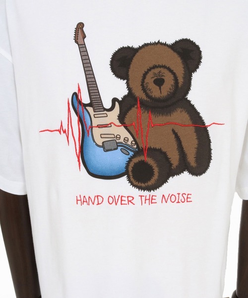 CAMBIO(カンビオ)の「mt10272- ビッグシルエットプリント×刺繍T(Rock Bear) Tシャツ(CASD-178)(Tシャツ/カットソー・メンズ・ホワイト×グリーン/ホワイト×レッド/ホワイト×イエロー・XL/L/M/S)」の18枚目の写真