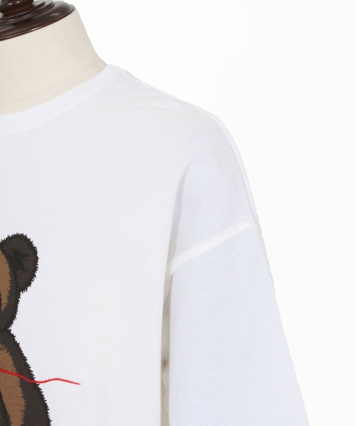 CAMBIO(カンビオ)の「mt10272- ビッグシルエットプリント×刺繍T(Rock Bear) Tシャツ(CASD-178)(Tシャツ/カットソー・メンズ・ホワイト×グリーン/ホワイト×レッド/ホワイト×イエロー・XL/L/M/S)」の19枚目の写真