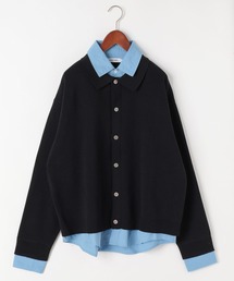 niko and... | 重ね襟レイヤードカーディガン(カーディガン/ボレロ)