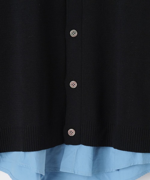 niko and...（ニコアンド）の「重ね襟レイヤードカーディガン（カーディガン/ボレロ・メンズ・グレー/ダークブラウン/ブラック・LARGE/MEDIUM）」の13枚目の写真