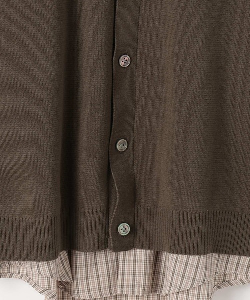 niko and...（ニコアンド）の「重ね襟レイヤードカーディガン（カーディガン/ボレロ・メンズ・グレー/ダークブラウン/ブラック・LARGE/MEDIUM）」の14枚目の写真