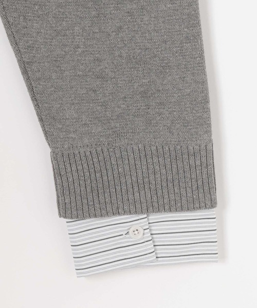 niko and...（ニコアンド）の「重ね襟レイヤードカーディガン（カーディガン/ボレロ・メンズ・グレー/ダークブラウン/ブラック・LARGE/MEDIUM）」の18枚目の写真