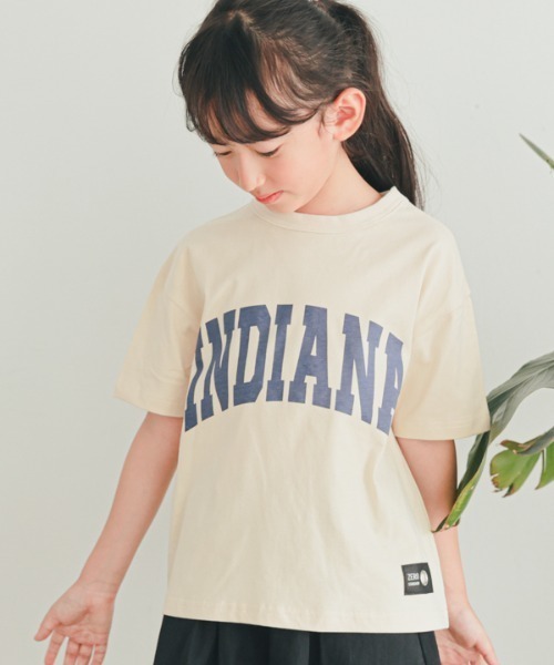 ZERO standerd(ゼロスタンダード)の「ZERO standerd/ゼロスタンダード INDIANA Tシャツ(Tシャツ/カットソー・キッズ・レッド/アイボリー/ブルー・110cm/120cm/130cm/140cm/150cm/160cm/100cm)」の2枚目の写真