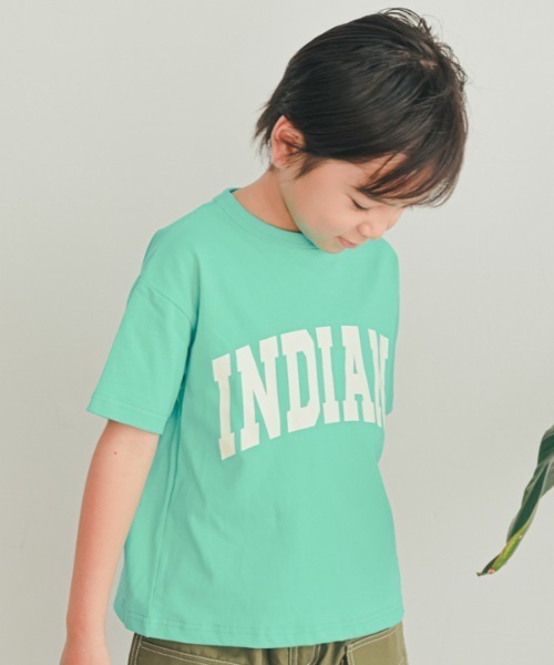 ZERO standerd(ゼロスタンダード)の「ZERO standerd/ゼロスタンダード INDIANA Tシャツ(Tシャツ/カットソー・キッズ・レッド/アイボリー/ブルー・110cm/120cm/130cm/140cm/150cm/160cm/100cm)」の3枚目の写真