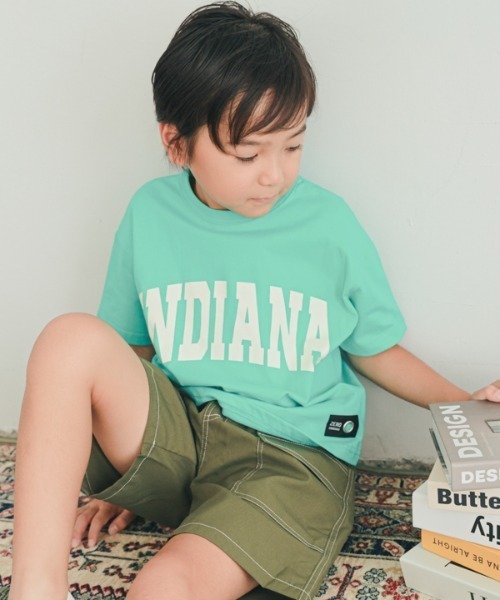 ZERO standerd(ゼロスタンダード)の「ZERO standerd/ゼロスタンダード INDIANA Tシャツ(Tシャツ/カットソー・キッズ・レッド/アイボリー/ブルー・110cm/120cm/130cm/140cm/150cm/160cm/100cm)」の12枚目の写真