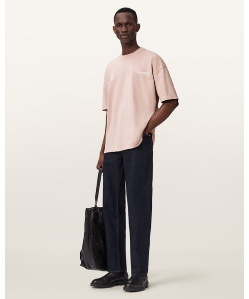 ALLSAINTS(オールセインツ)の「EMBLEM SHORT SLEEVE COTTON T-SHIRT | EMBLEM 半袖 コットン Tシャツ(Tシャツ/カットソー・メンズ・ピンク系その他・S/M/L/XS)」の3枚目の写真