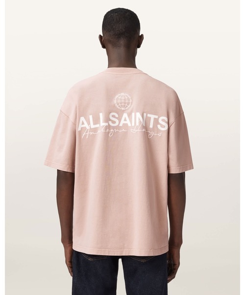 ALLSAINTS(オールセインツ)の「EMBLEM SHORT SLEEVE COTTON T-SHIRT | EMBLEM 半袖 コットン Tシャツ(Tシャツ/カットソー・メンズ・ピンク系その他・S/M/L/XS)」の6枚目の写真