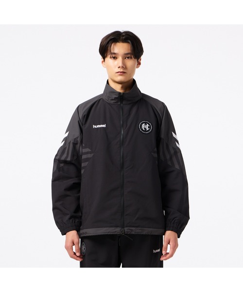 hummel(ヒュンメル)の「hummel/ヒュンメル H.FC ウーブンジャケット(ナイロンジャケット・レディース・グレー/ブルー/ブラック・L/XL/M)」の4枚目の写真